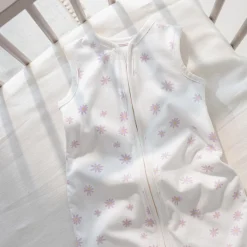 Prénatal slaapzak bloem wit