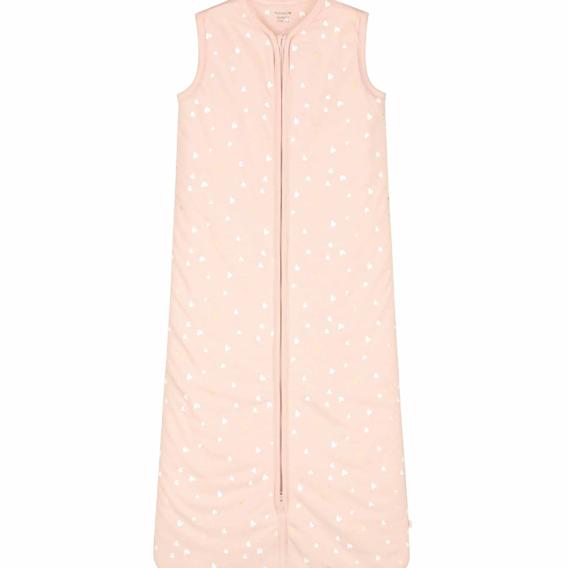 Prénatal slaapzak hartjes roze