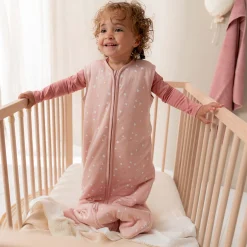 Prénatal slaapzak hartjes roze