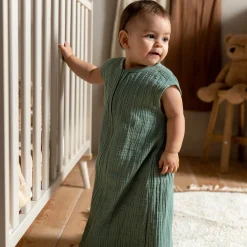 Prénatal slaapzak Mousseline groen