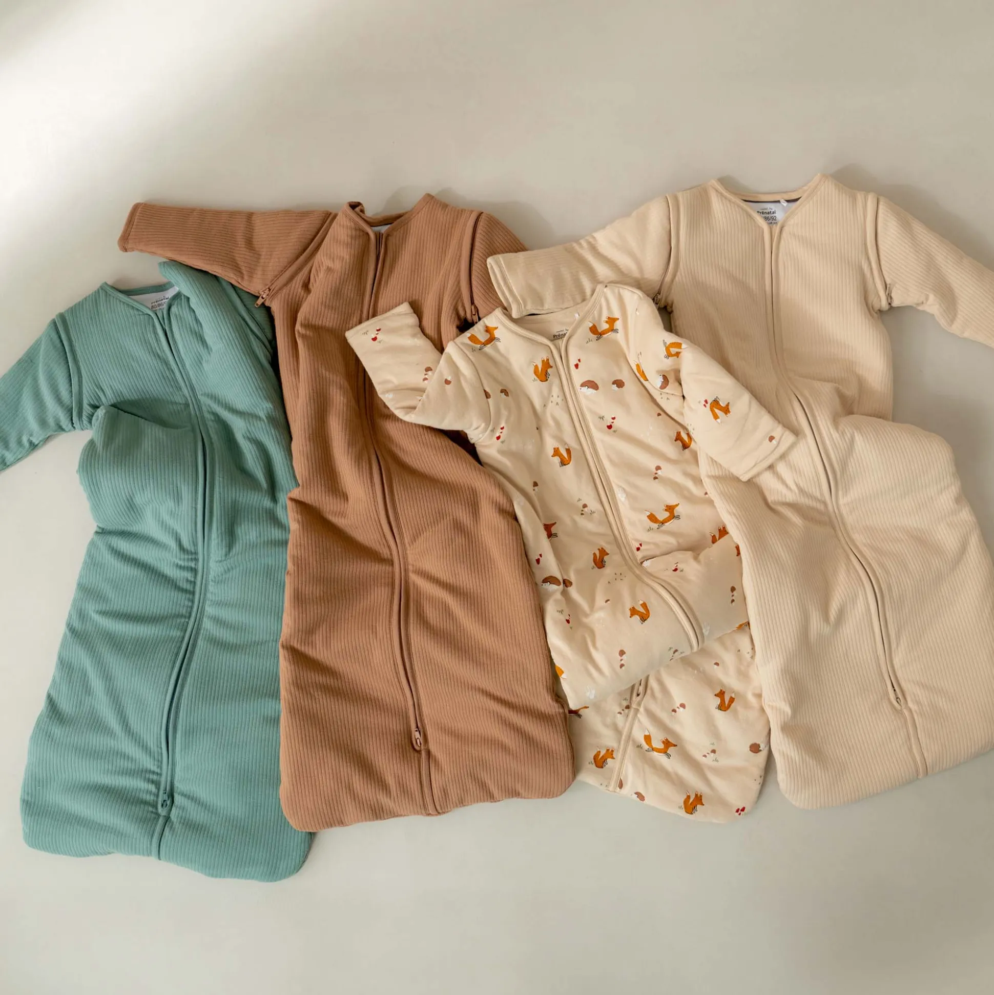 Prénatal slaapzak rib groen