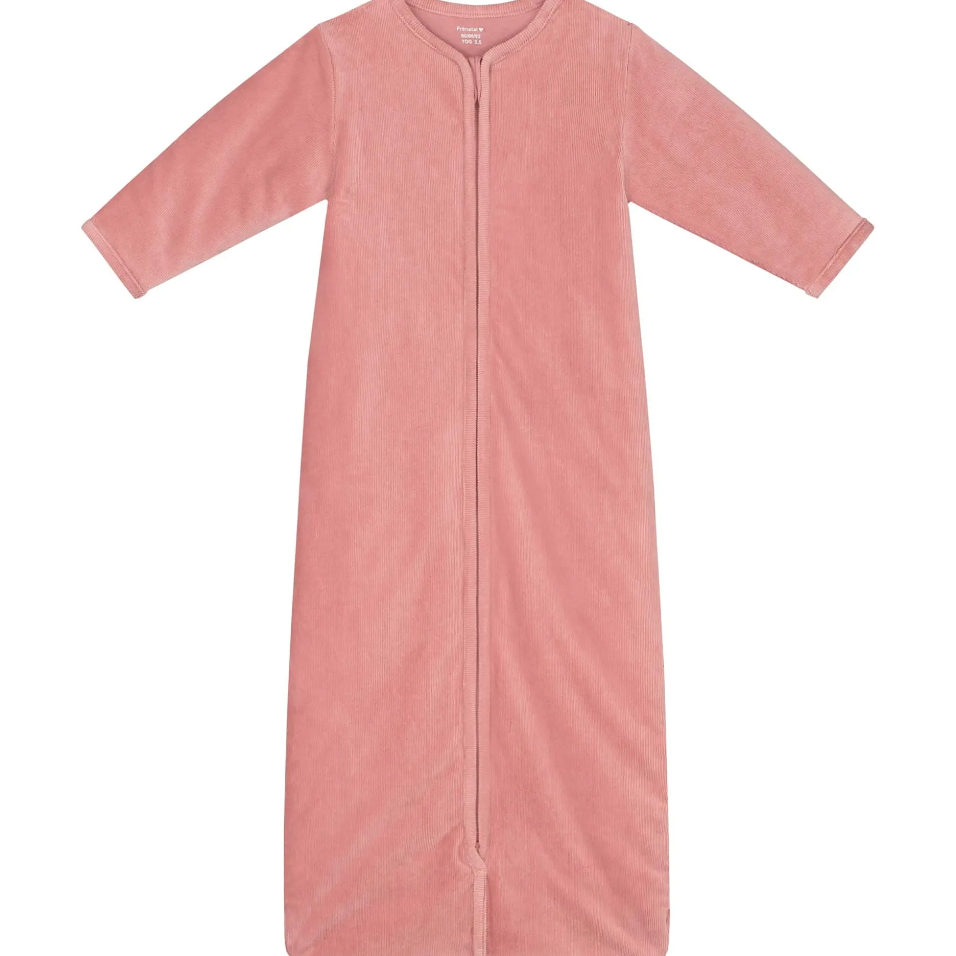 Prénatal slaapzak rib velour roze