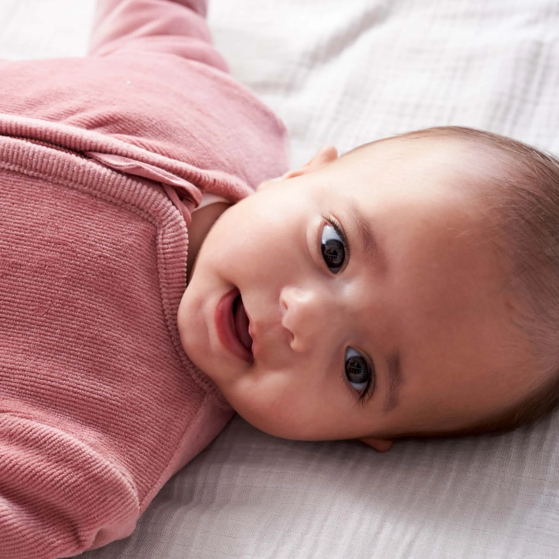 Prénatal slaapzak rib velour roze