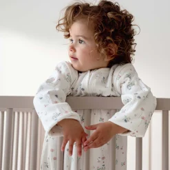 Prénatal slaapzak romantische rib wit