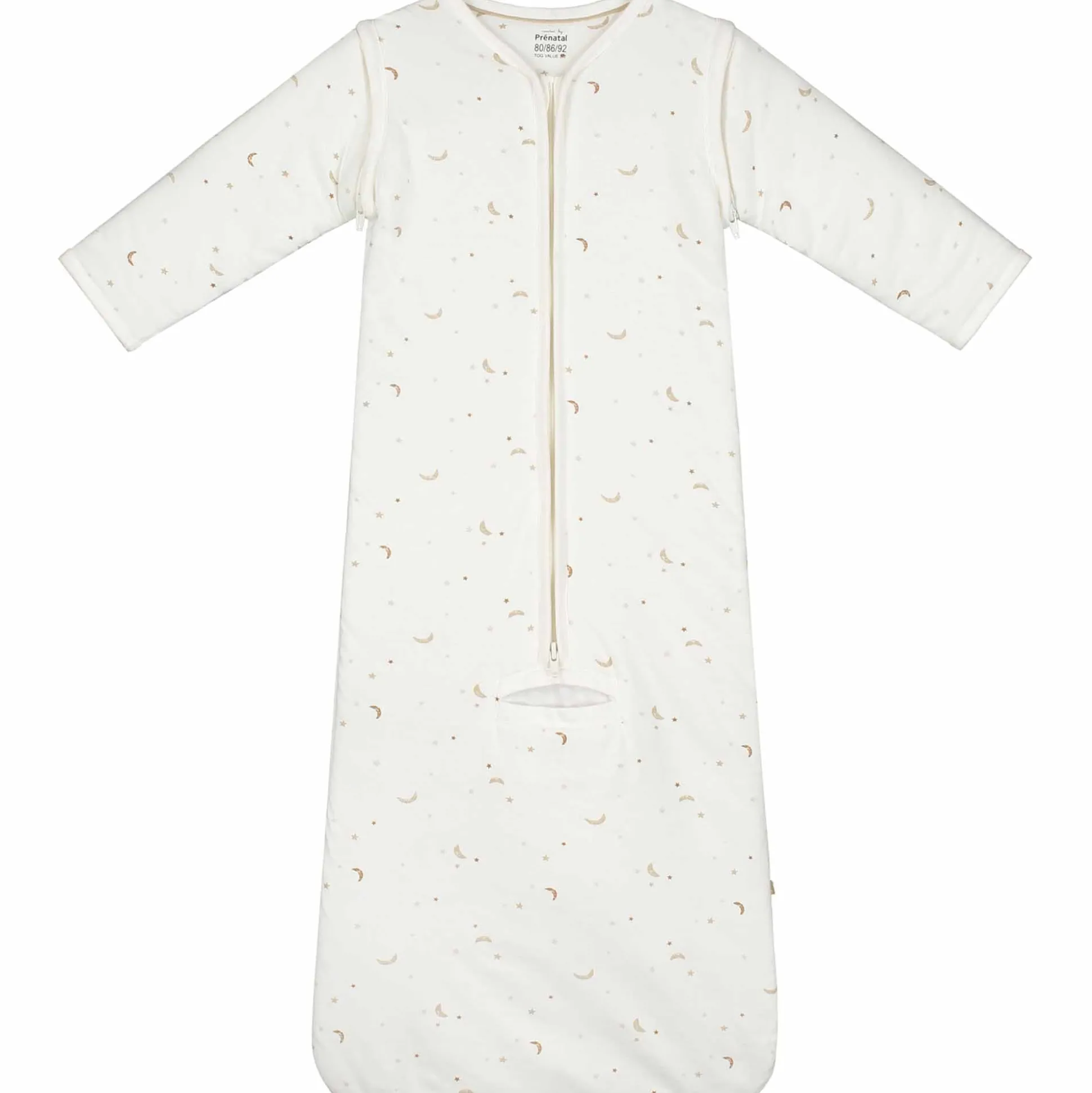 Prénatal slaapzak ster en maan wit