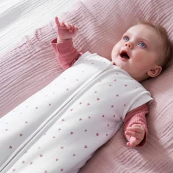 Prénatal slaapzak velvet hart wit