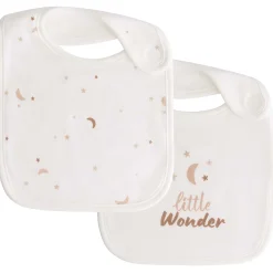 Prénatal slab Ster en Maan 2 stuks wit