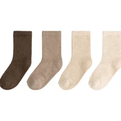 Prénatal sokken 4 paar   bruin