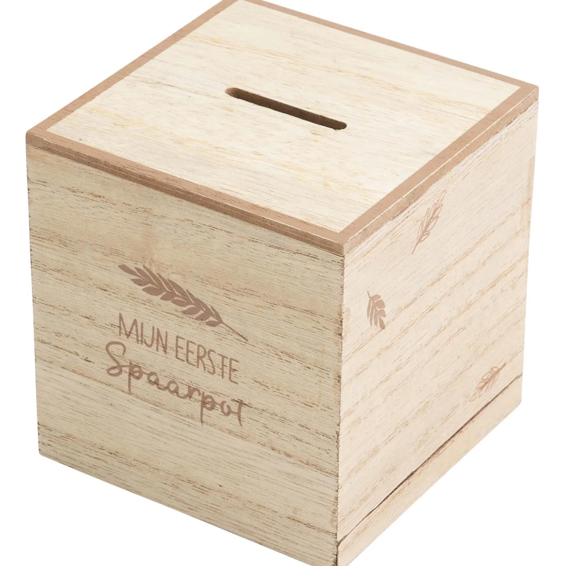 Prénatal spaarpot hout Brown