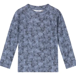 Prénatal UV zwemshirt bladeren lange mouwen bladeren blauw