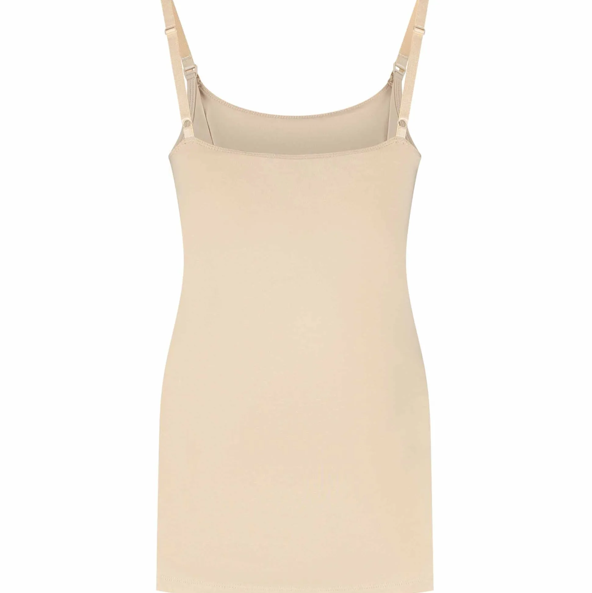 Prénatal voedings singlet mouwloos effen beige