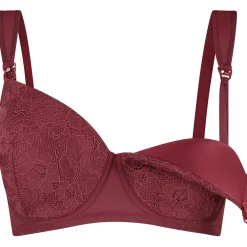 Prénatal voedingsbh & slip rood