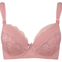 Prénatal voedingsbh  effen roze