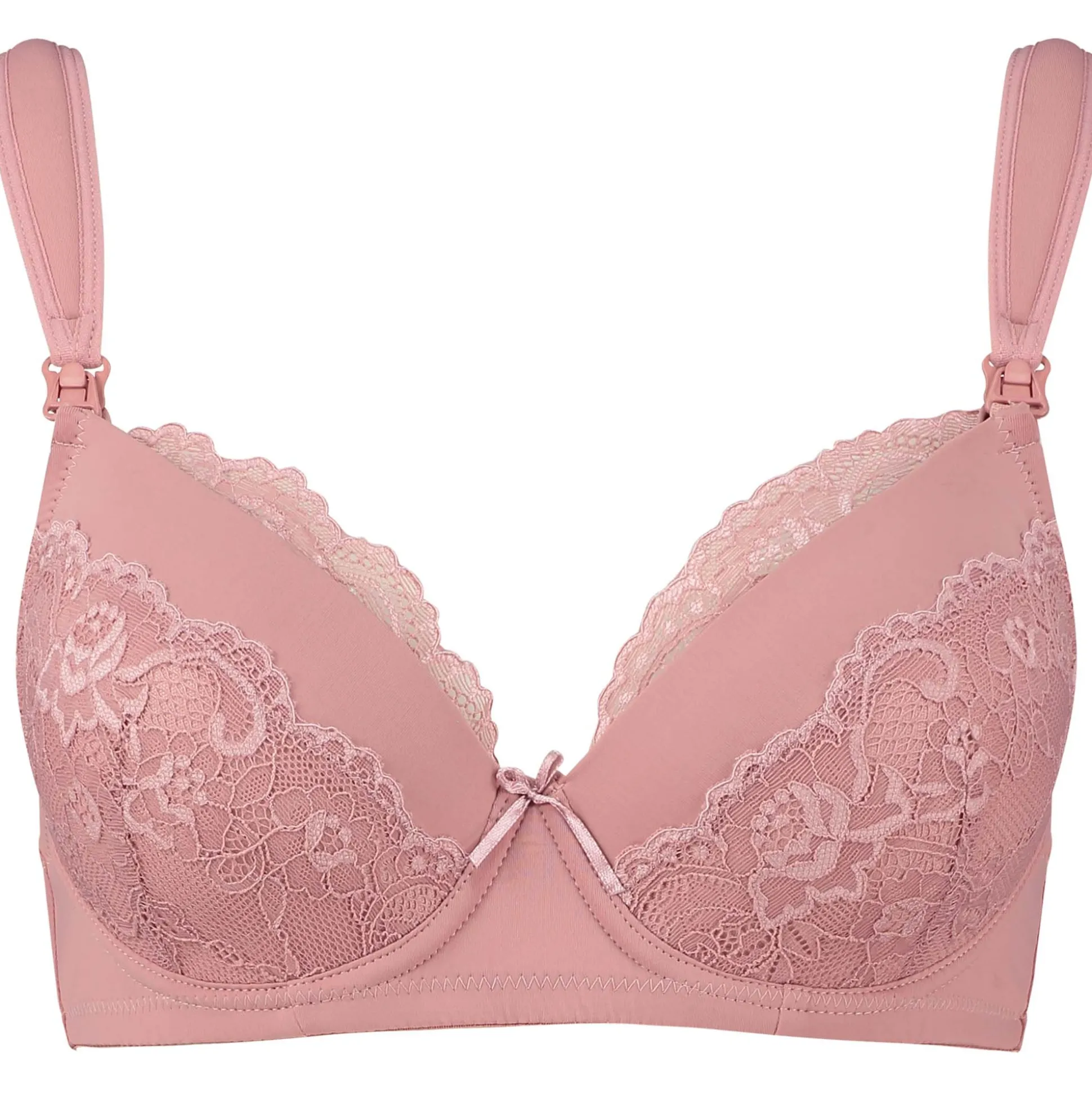 Prénatal voedingsbh effen roze