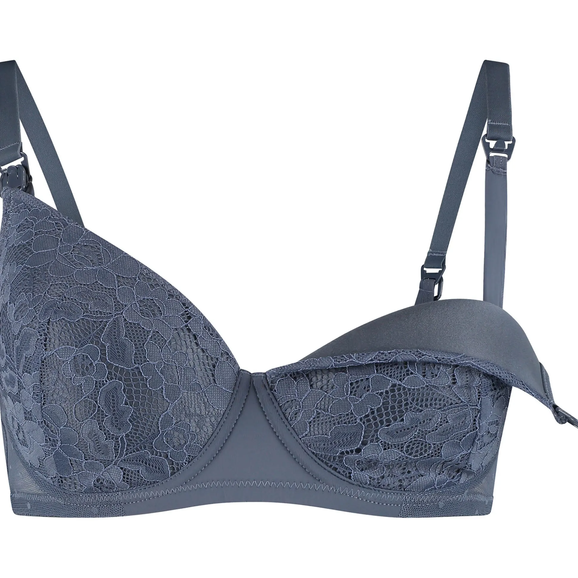 Prénatal voedingsbh effen blauw