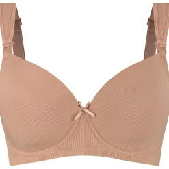 Prénatal voedingsbh effen taupe