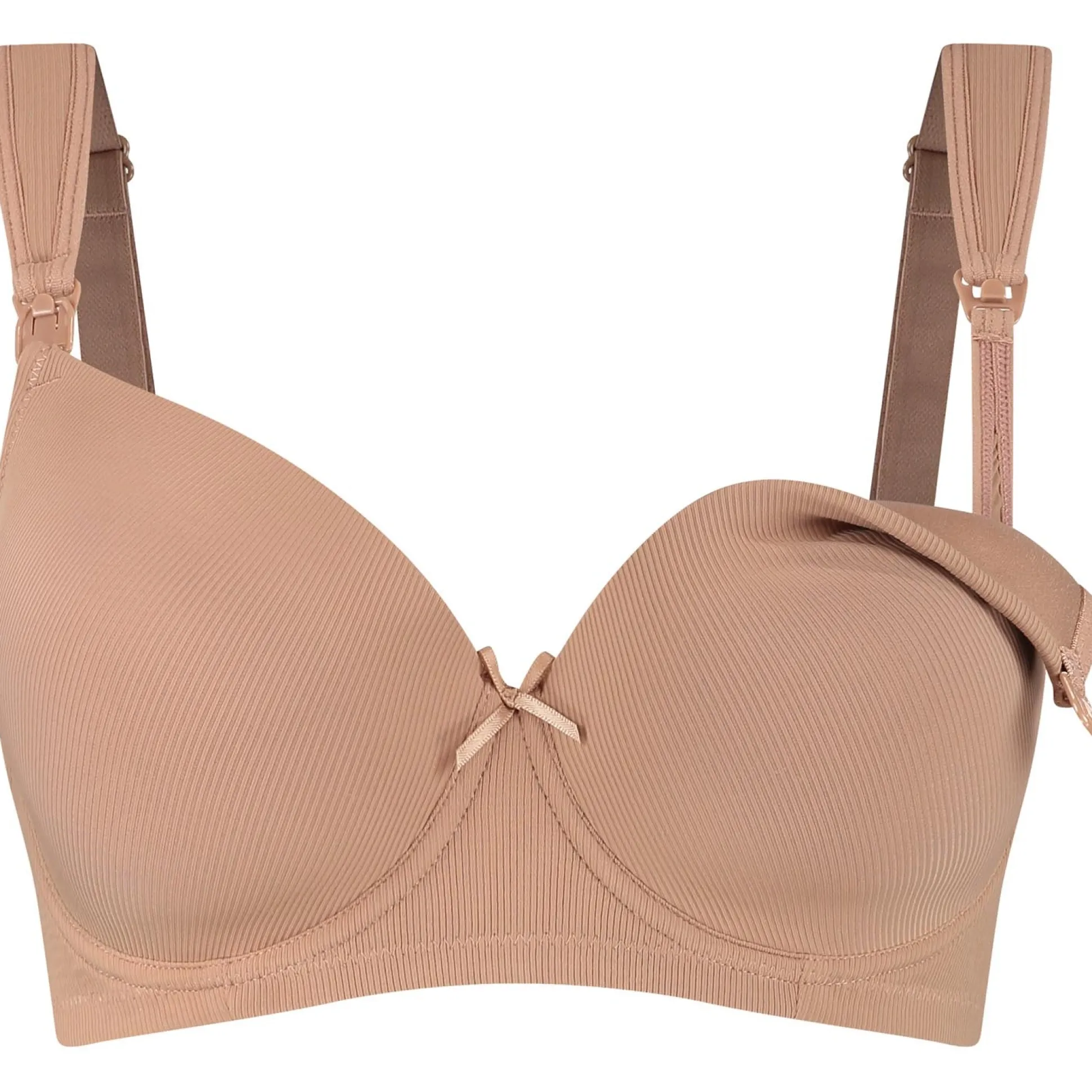 Prénatal voedingsbh effen taupe