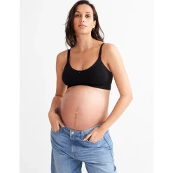 Prénatal voedingsbh voorgevormd   zwart