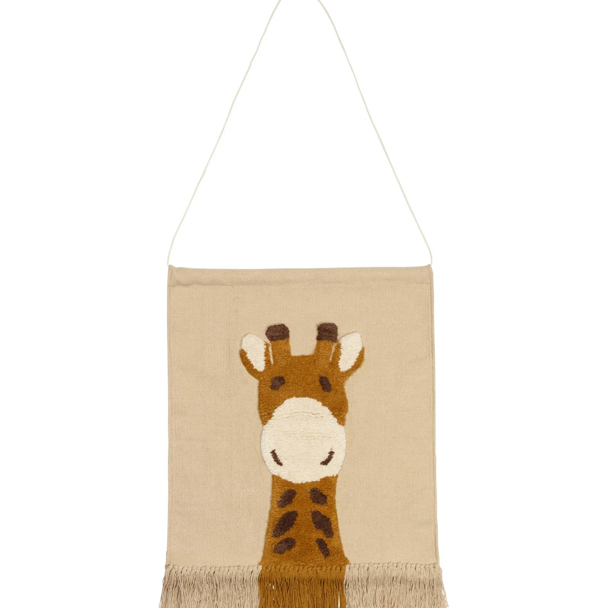 Prénatal wandtapijt giraf beige