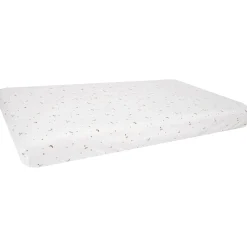 Prénatal wieg hoeslaken Ster en Maan wit