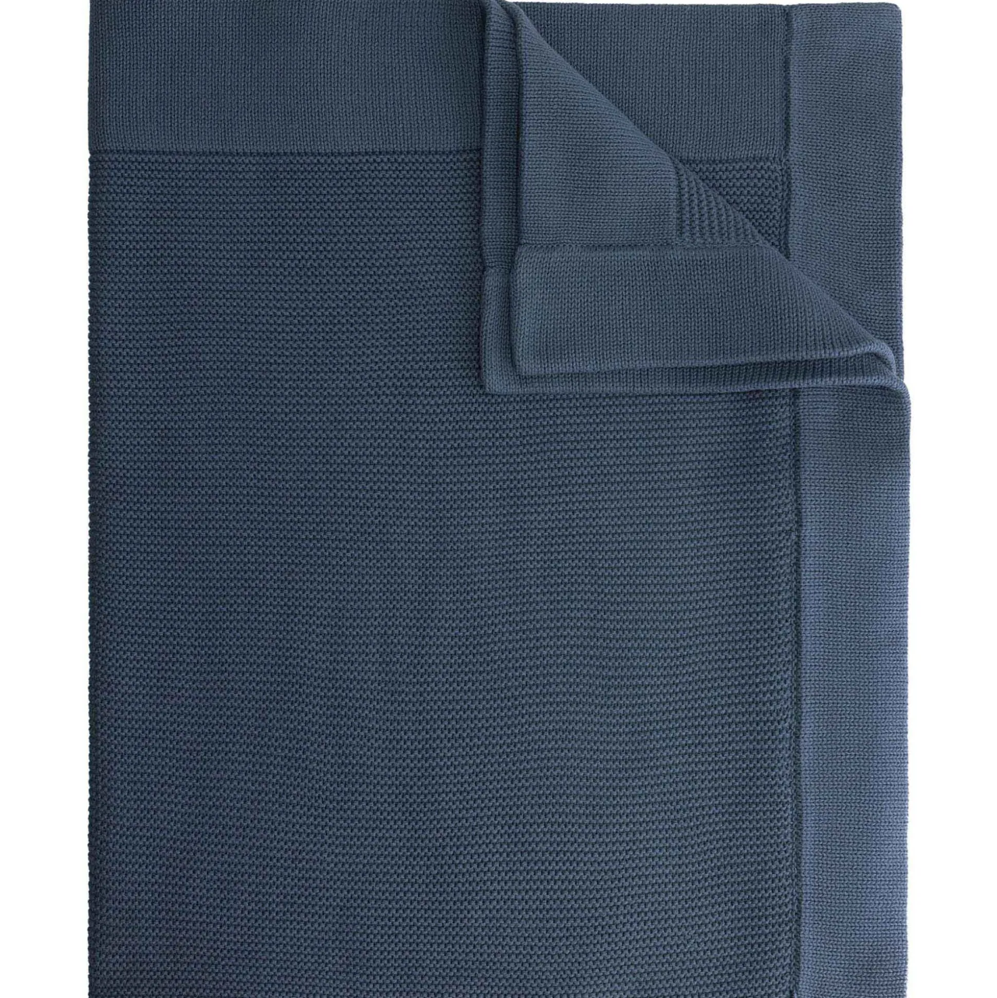 Prénatal wiegdeken Little Knits blauw