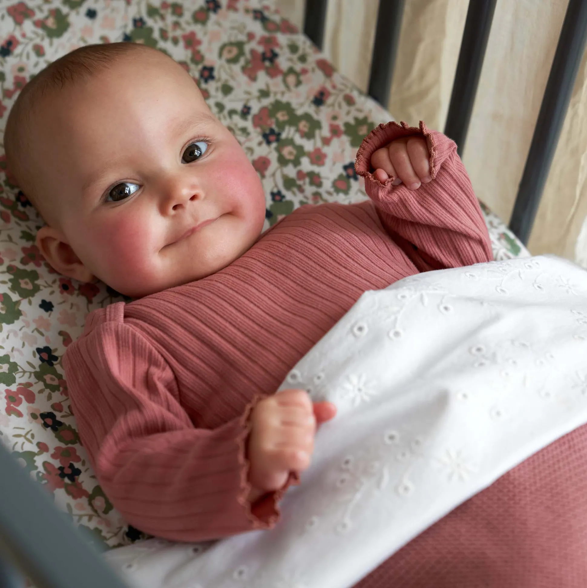 Prénatal wieglaken broderie wit