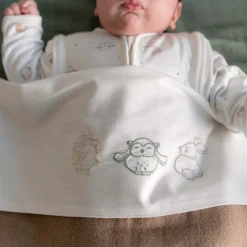 Prénatal wieglaken kleine vriendjes wit