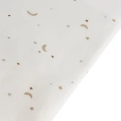 Prénatal wieglaken Ster en Maan wit