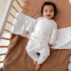 Prénatal wieglaken Ster en Maan wit