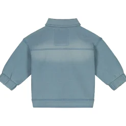 Prénatal zomerjas lange mouwen effen blauw