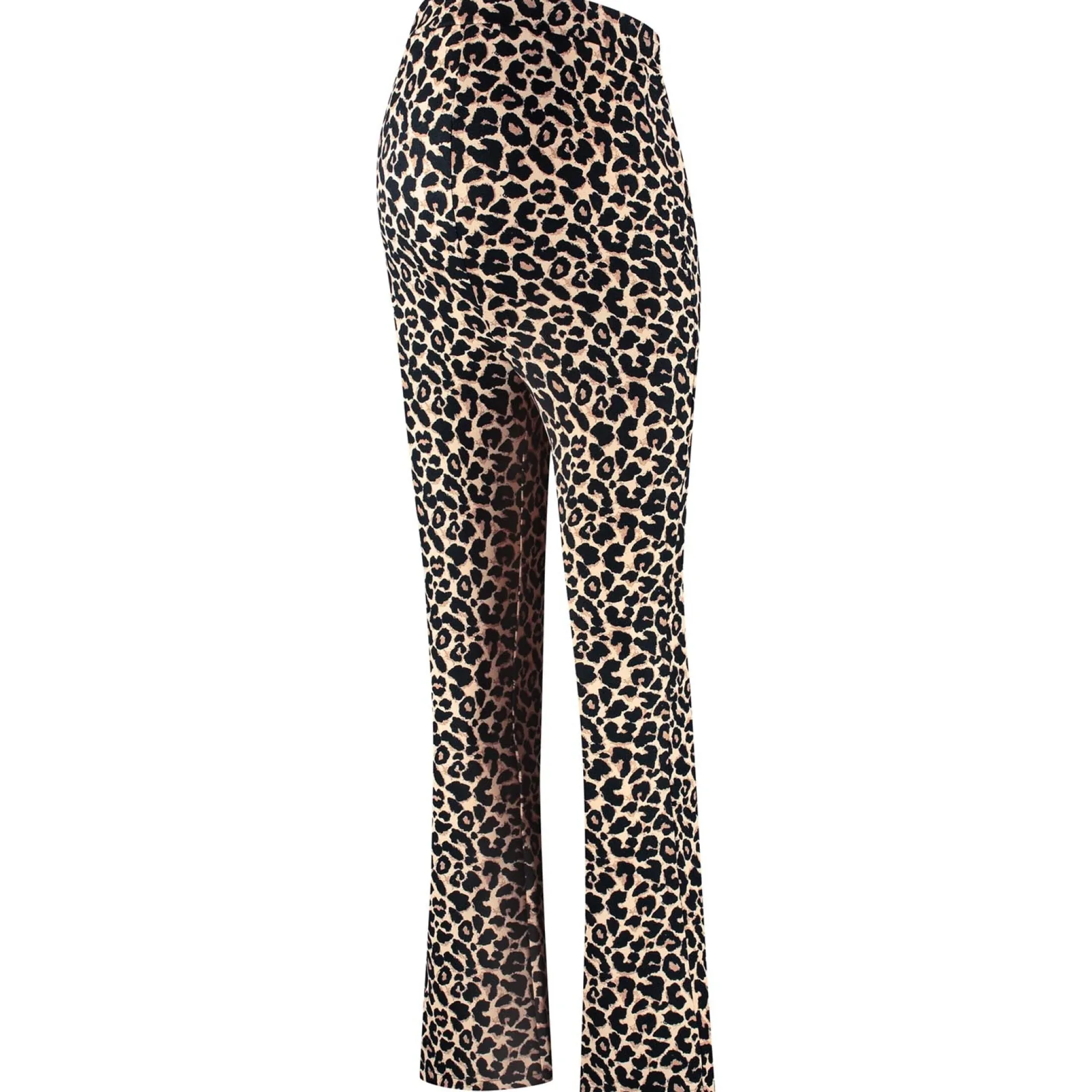 Prénatal zwangerschapsbroek lang panterprint bruin