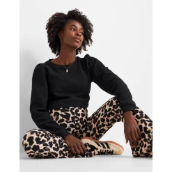 Prénatal zwangerschapsbroek lang panterprint beige