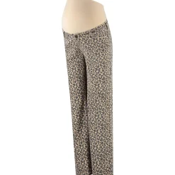 Prénatal zwangerschapsbroek lang panterprint beige
