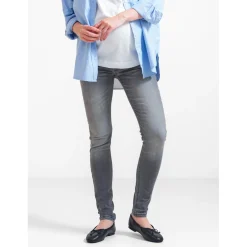 Prénatal zwangerschapsjeans lang effen grijs