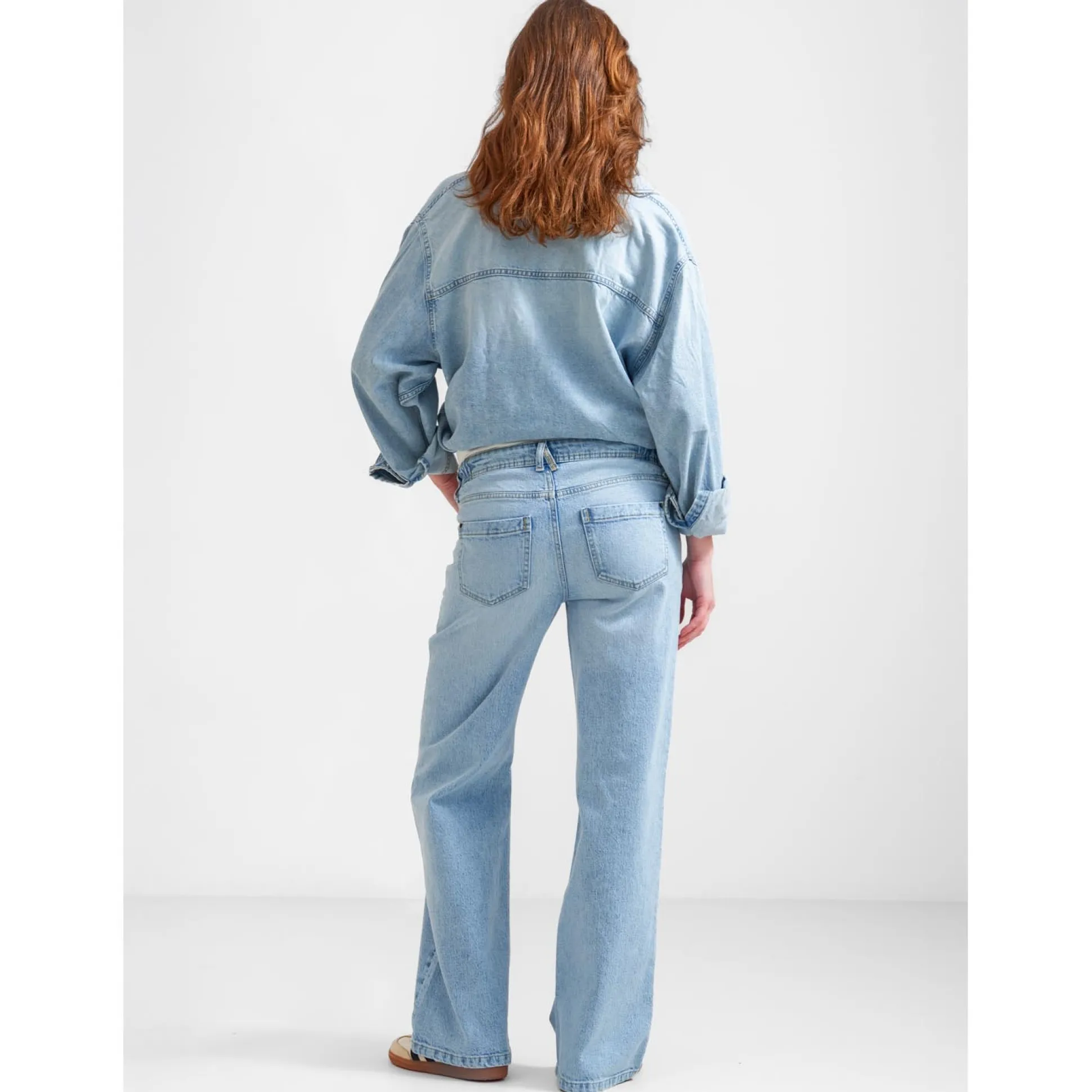 Prénatal zwangerschapsjeans lang effen denim
