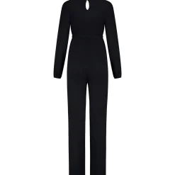 Prénatal zwangerschapsjumpsuit lange mouwen effen zwart