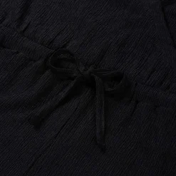 Prénatal zwangerschapsjumpsuit lange mouwen effen zwart