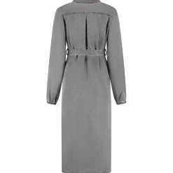 Prénatal zwangerschapsjurk maxi effen grijs