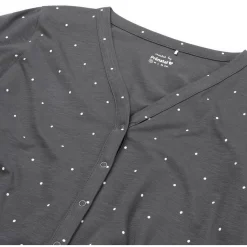 Prénatal zwangerschapspyjama lange mouwen all over print grijs