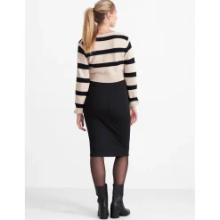 Prénatal zwangerschapsrok knielengte effen zwart