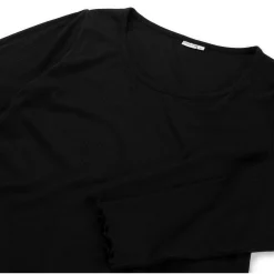 Prénatal zwangerschapsshirt lange mouwen effen zwart