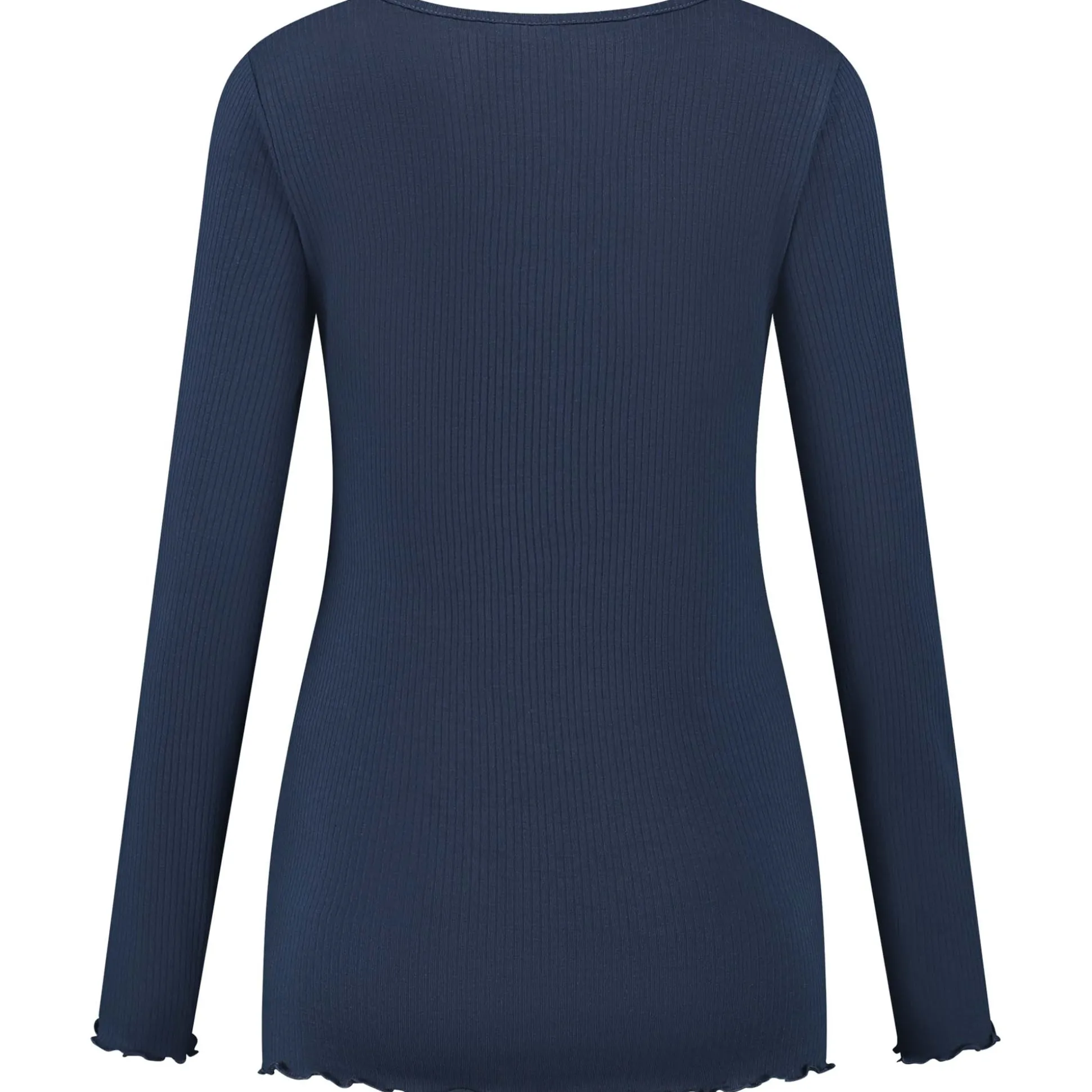 Prénatal zwangerschapsshirt lange mouwen effen blauw