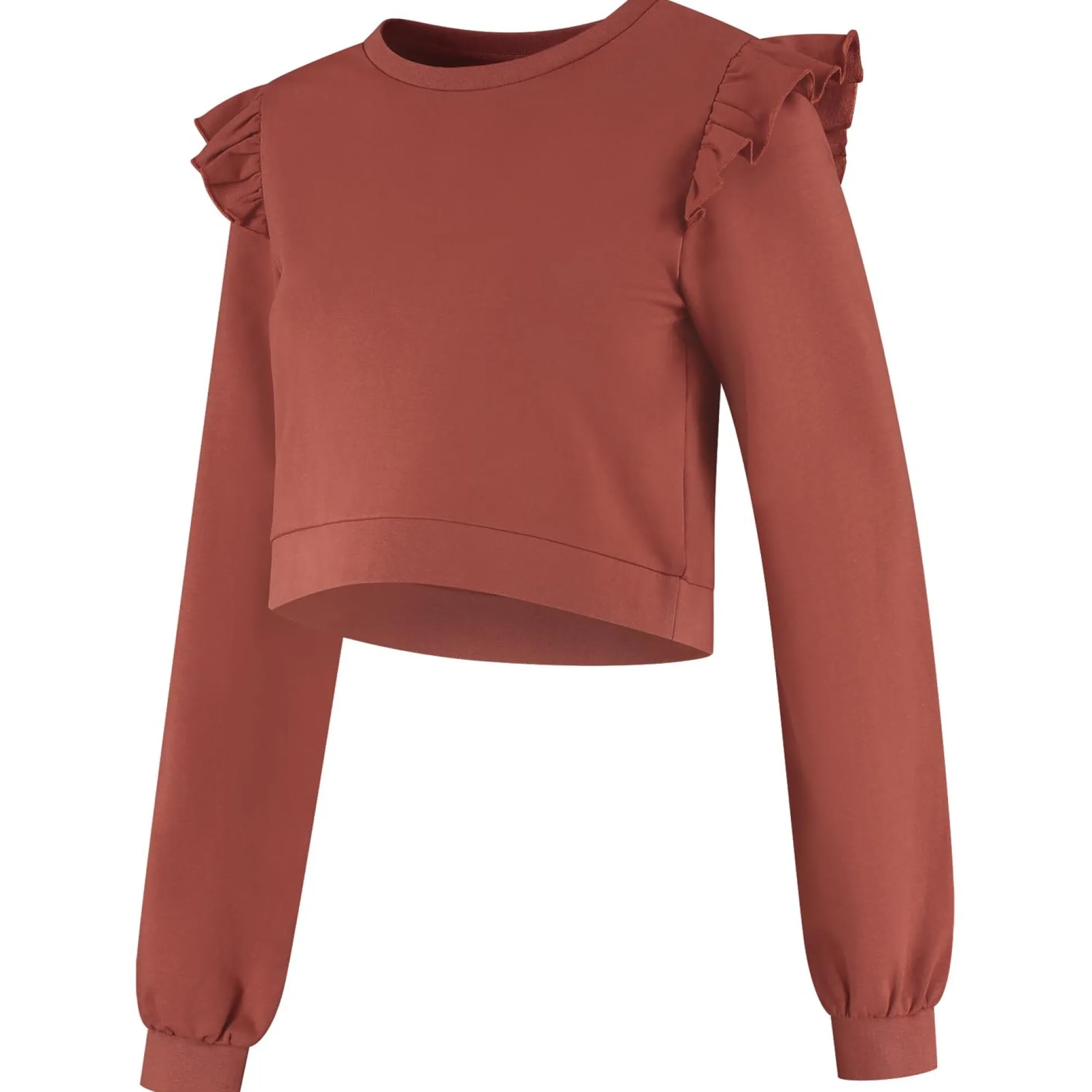 Prénatal zwangerschapssweater lange mouwen effen rood