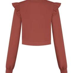 Prénatal zwangerschapssweater lange mouwen effen rood