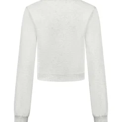 Prénatal zwangerschapstop lange mouwen effen grijs