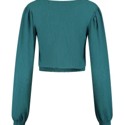 Prénatal zwangerschapstop & broek turquoise