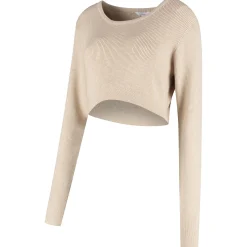 Prénatal zwangerschapstrui lange mouwen effen beige