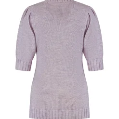 Prénatal zwangerschapstrui driekwart mouwen effen paars