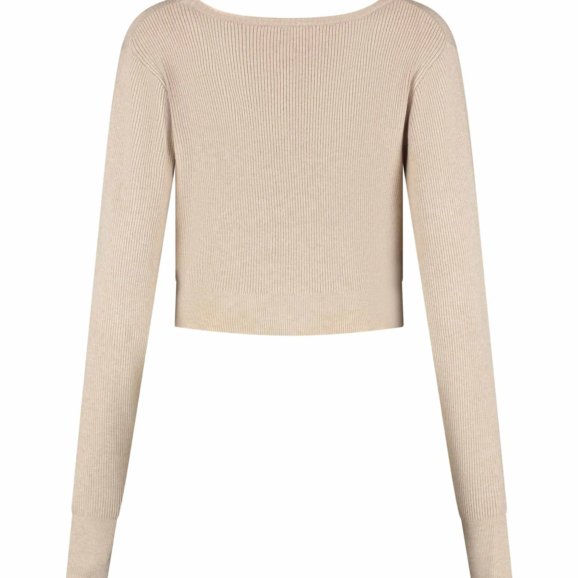 Prénatal zwangerschapstrui lange mouwen effen beige