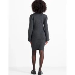 Prénatal zwangerschapstrui lange mouwen effen grijs